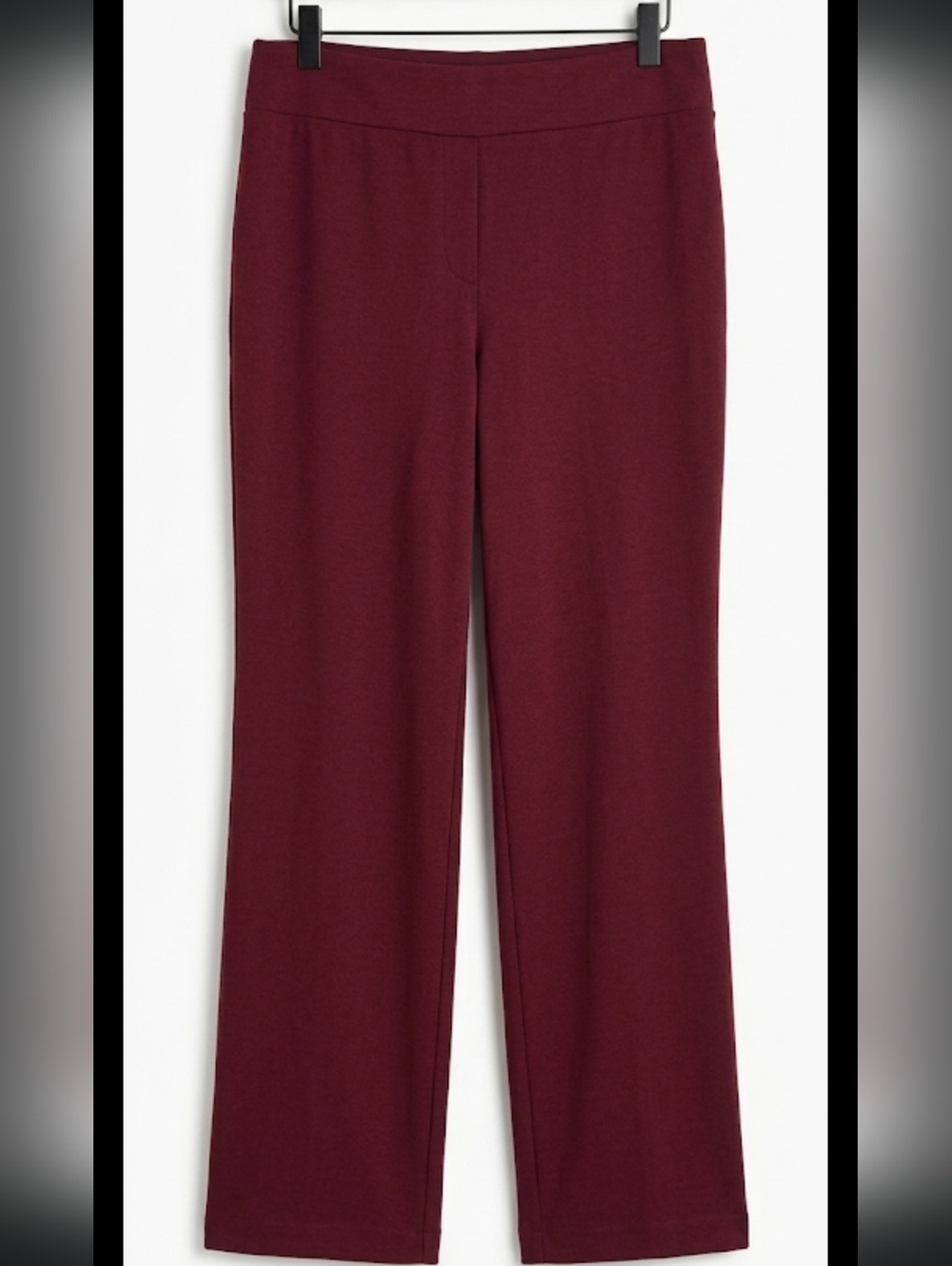 Avenue Tummy Control Straight Leg Trouser Pants in Burgundy Women's sz 16 Classy